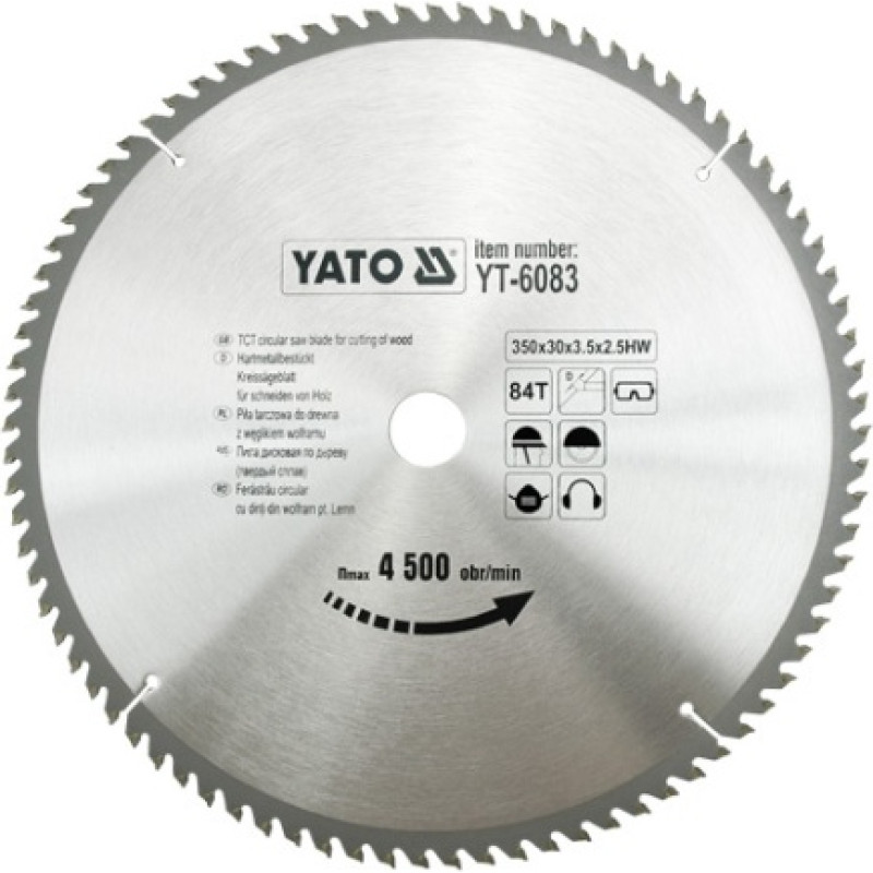 Yato VISITING TARGET zāģis 350x30mm 84-TEET 6083