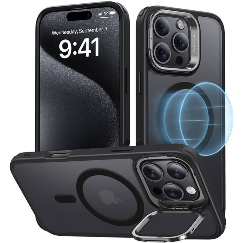 ESR Hybrid Case (HaloLock) ESR with stand for iPhone 16 Pro Max (black)