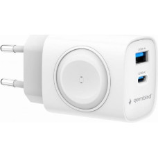 Gembird CHARGER USB 2IN1 20W 2PORT/TA-UC-PDQCW20-01-W GEMBIRD