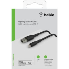 Belkin Lightning Cable 1m, coated, mfi cert, black