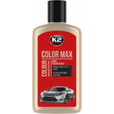 K2 WOSK KOLORYZUJĄCY, NABŁYSZCZA I CHRONI. COLOR MAX 250 CZEROWONY 250ML