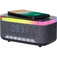 Gembird MOBILE CHARGER WRL&ALARM CLOCK/DAC-SPKBT-QC15-BK GEMBIRD