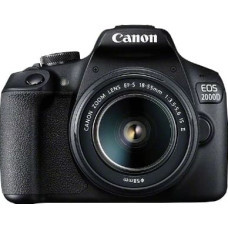 Canon EOS 2000D BK 18-55 IS II EU26 SLR Kameras komplekts 24,1 MP CMOS 6000 x 4000 pikseļi Melns