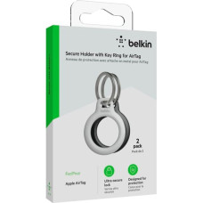 Belkin 1x2 Belkin Key Ring for Apple AirTag, black/white  MSC002btH35