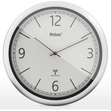 Mebus 19810 radio wall clock grey/silver