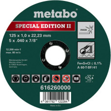 Metabo TARCZA METAL 125×1,0×22,2mm DO STALI NIERDZ.