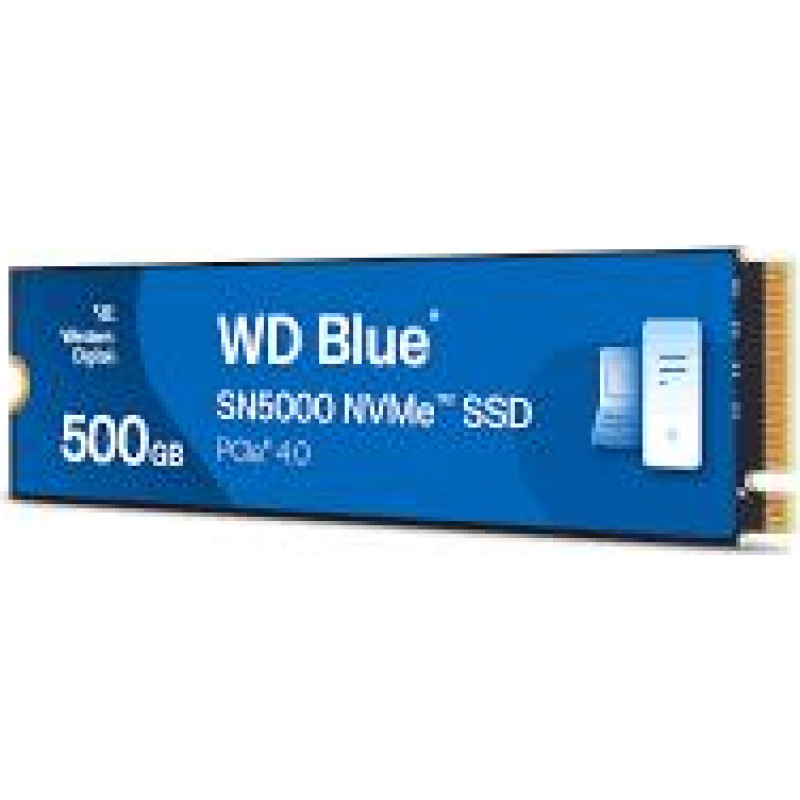 Western Digital SSD|WESTERN DIGITAL|Blue SN5000|500GB|M.2|PCIe Gen4|NVMe|Write speed 4000 MBytes/sec|Read speed 5000 MBytes/sec|2.38mm|TBW 300 TB|WDS500G4B0E