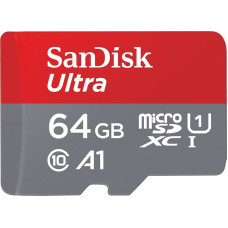 Sandisk Ultra microSDXC A1  64GB 140MB/s Adapt.SDSQUAB-064G-GN6MA