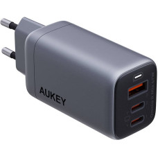 Aukey Wall charger Aukey PA-B6U, 1xUSB-A, 2xUSB-C, 67W (gray)