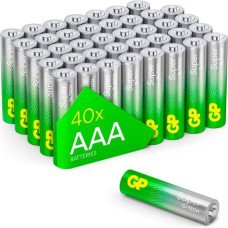 Gp Batteries 1x40 GP Super Alkaline AAA Micro Batteries PET Box 03024AETA-B40