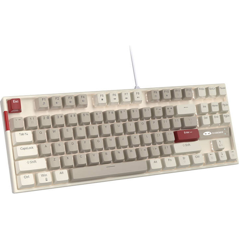 Magegee MK-STAR wired keyboard (retro white-gray)