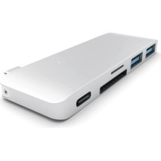 Satechi Type-C USB Passthrough Hub silver