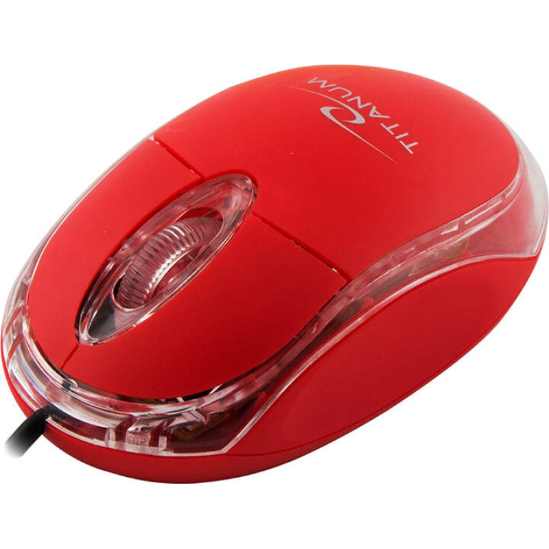 Esperanza TM102R Titanium Wired mouse (red)