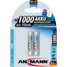 Ansmann 1x2 Ansmann NiMH rech. battery 1000 Micro AAA 950 mAh