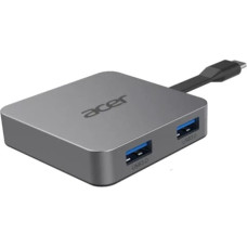 Acer HP.DSCAB.014 dokstacija Vadu USB 3.2 Gen 1 (3.1 Gen 1) Type-C Sudrabs