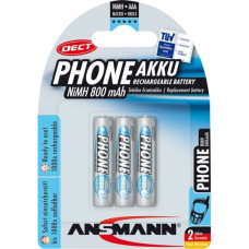 Ansmann 1x3 Ansmann maxE NiMH rech.bat. Micro AAA 800 mAh DECT PHONE