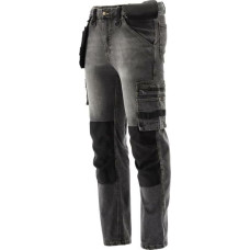 Yato SPODNIE ROBOCZE STRETCH JEANS STEEL GREY ROZM.L