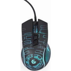 Gembird MOUSE USB OPTICAL GAMING/BLACK MUSG-RGB-01 GEMBIRD