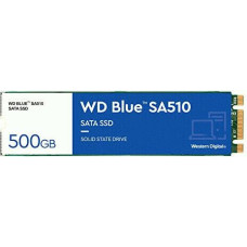 Western Digital SSD|WESTERN DIGITAL|Blue SA510|500GB|M.2|SATA 3.0|Write speed 510 MBytes/sec|Read speed 560 MBytes/sec|2.38mm|TBW 200 TB|MTBF 1750000 hours|WDS500G3B0B