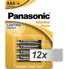 Panasonic 12x4 Panasonic Alkaline Power Micro AAA LR03