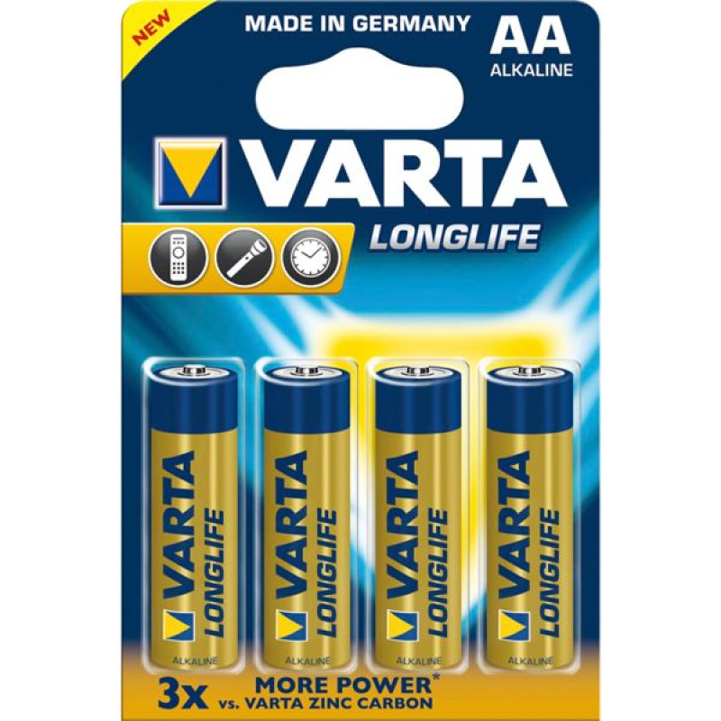 Varta 20x4 Varta Longlife Extra Mignon AA LR 6             PU inner box