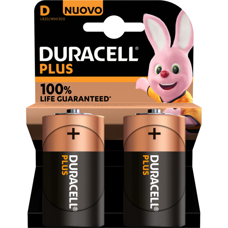 Duracell Plus 100 D Vienreizējas lietošanas baterija Sārmaina akumulatoru baterija