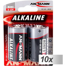 Ansmann 10x2 Ansmann Alkaline Mono D LR 20 red-Line