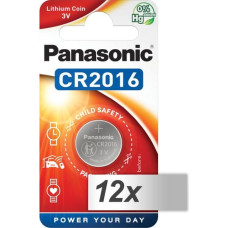 Panasonic 12x1 Panasonic CR 2016 Lithium Power VPE Inner Box