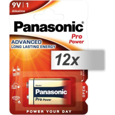 Panasonic 12x1 Panasonic Pro Power 6 LR 61 9V block            PU inner box