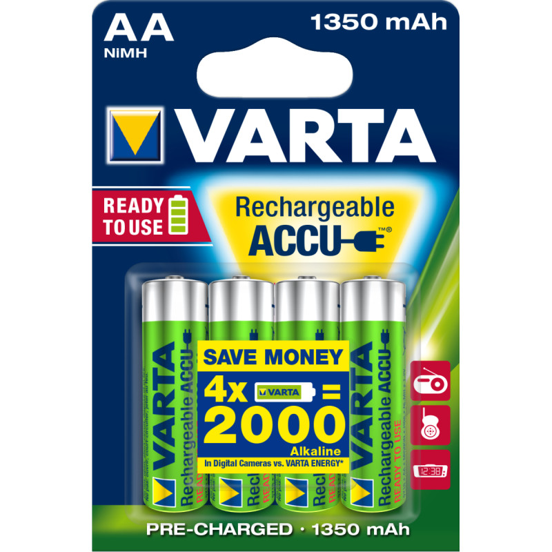 Varta Ready2Use HR06 1350 mAh Akumulators AA Niķeļa-metāla hidrīda (NiMH)