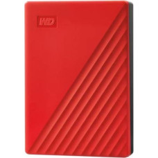 Western Digital External HDD|WESTERN DIGITAL|My Passport|6TB|USB 2.0|USB 3.2|Red|WDBR9S0060BRD-WESN