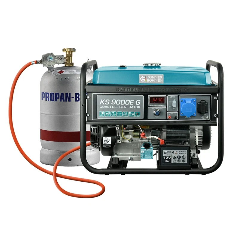 Benzīna gāzes ģenerators 6000W KS 9000E G, KONNER & SOHNEN